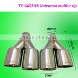 High Quality Auto Part Stainless Steel 304 Universal Exhaust Muffler Tip thumbnail-6