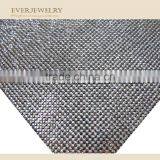 24*40Hot Fix Plate Ab Color Crystal Aluminum Rhinestone Mesh thumbnail-1