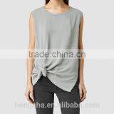 2016 Fashion Lightweight Knot Hemline Sleeveless Tank Top HST8036 thumbnail-6