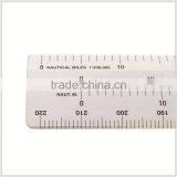 Nautical Miles Scale Ruler, 2.5mm Thickness Military Nautical Straight Ruler for Measuring, Echelle 1/1000 000 # KNM-5 thumbnail-2