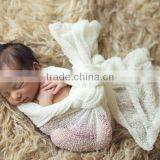 Hot Sale 28colors Cotton Wrapped Yarn Blanket Newborn Baby Photography Props thumbnail-2