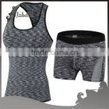 2 Pcs Fashion Yoga Gym Bodybuilding Fitness Sports Wear Set Clothing for Women thumbnail-5