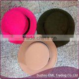 Winter Women Flat Top Woolen Fedora Hat thumbnail-1