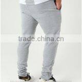 Mens Grey Tapered Gym Jogger Pants Polyester Cotton Fleece Black Fitness Sweatpants Navy Blue Fitted Joggers thumbnail-2