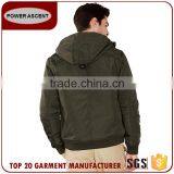Latest Design Trim Hoody Casual Men Padding Quiltted Jacket For Sale thumbnail-4
