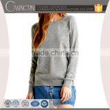 Preepy Look Soft Wool-blend Rib-knit Cuffs Raglan Sleeve Sweater Knitted thumbnail-1