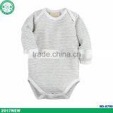 2017 Hot Selling Stripe Newborn Baby Romper Wholesale High Quality Baby Bodysuit thumbnail-2