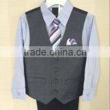 Latest Design High Quality China Formal Boy Vest Waistcoat Suit Factory thumbnail-1