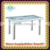 New Modern Design High Quality Hot Bent Tempered Glass Dining Table thumbnail-1
