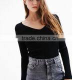 Runwaylover 5088 Latest Design Fashion Deep V-neck Backless Crochet Tight Sweater thumbnail-1