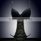 See Through Mesh Sexy Corset Lingerie Night Dress Shantou Factory Sexy Night Wear thumbnail-1