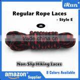 8 Colors - Hiker Non-Slip Hiking Rope Laces - Customized Regular Yeezy Rope Laces - Amazon Supplier - Orange/Brown thumbnail-4