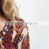 Newest Maternity Dresses With PinkBlush Burgundy Paisley Maternity Maxi Dress Women Wear WD80817-27 thumbnail-4