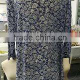 Top Quality Thin Ladies 3/4 Sleeve Designs Fashion Cutting Blouse thumbnail-2