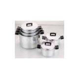 Restaurant / Home 10 Piece Aluminum Cookware Set, Cooking Pot Sets for Gas Cooker thumbnail-1