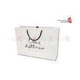 White Cardboard Paper Custom Printed Paper Bags With Logo Printing