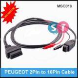 OBDII (FEMALE) TO PEUGEOT 2 PIN DIAGNOSTIC CONNECTOR
