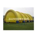 OEM Yellow Huge Nylon Arched Inflatable Adertising Tent EN14960 Approved
