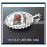 XP-MP-099355 FACTORY PRICE Rhinestone Sport Ball Baseball ,softball ,basketball MOM Necklace Wholesale thumbnail-2