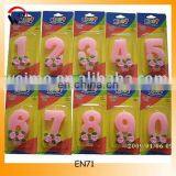 Rose Shape Number Candle