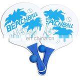 Classic Beach Tennis Wooden Paddle Game Set With 2 Balls, 2 Thick Water Resistant Wooden Rackets, 1 Reusable Net Bag thumbnail-1