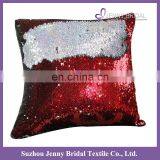 SQP022L Black Gold Two Tone Sequin Fabric Wholesale Throw Pillow Cases thumbnail-2