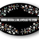 Oval Shape Inlay Table Top Manufacture
