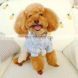 Pet Dog Kitty Plaid Shirt Suspender Trousers Jeans Four Feet Teddy Puppy Clothes thumbnail-7
