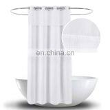 Factory Direct New Custom Hookless Polyester White Shower Curtain for Hotel Shower Curtain Liner thumbnail-1