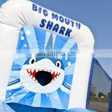 Seaworld Themed Inflatable Carnival Games Set Big Mouth Baseball Basketball Challenge Game For Children thumbnail-3