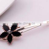 2015 New Mdoel FMYZJ094 Black Flower Hair Barrette Clip Wholesale thumbnail-2