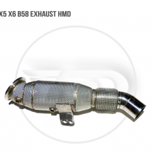 Exhaust Manifold Downpipe for BMW X5 X6 B58 Car Accessories With Catalytic Converter Header Without cat pipe whatsapp008613189999301