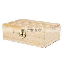 Handmade Customized Pan Box Tea Storage Box Vintage Retro Cheap Wood Custom Logo Packaging Gift Wooden thumbnail-5