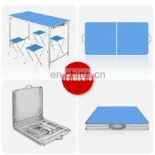Lightweight Height Adjustable Foldable Aluminium Picnic Camping Set Table Folding Picnic Table thumbnail-4