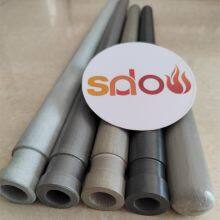 Advanced NSiC Radiant Tubes, NSiC Heating Protective Tubes, Nitride Bonded Silicon Carbide Ceramic Tubes, thumbnail-3