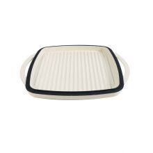 Non-Stick Double Enameled Cast Iron Rectangular Roaster thumbnail-3