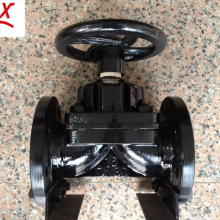 Diaphragm Valve G41J--PN10/PN16 Flange Ductile Iron Rubber Soft Seal Anti-Corrosion Manual Diaphragm Shutoff Valve thumbnail-5