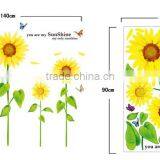 Butterfly Grass Flower Stickers Removable Diy Vinyl Quote Wall Sticker Poster Home Decoration thumbnail-4