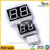 Free Sample number 0.8" 2 Digit Seven Segment LED Display yellow