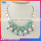 FREE SAMPLE YIWU FACTORY chunky alloy statement necklace
