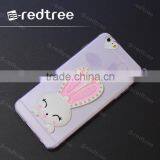 New Deisgn Cartoon Rabbit Clear Color TPU Phone Cover Case for Iphone 6 Plus