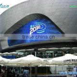 Shen Zhen factory Piranha series 3 in1 full color outdoor curved led advertising display/led flexible billboard