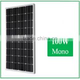 Monocrystalline Silicon Material and 1000*665*35 Size 100w solar panels for home system