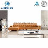 Dubai Leather Sofa Furniture L Shaped Hotel Corner Leather Sofa thumbnail-1