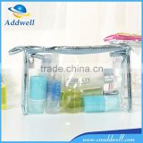 Transparent PVC waterproof cosmetic bag with zipper