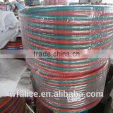 five layers red and green pvc twin welding hose reel