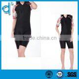 Windproof Close-fitting Black and Flower Printed Zipper Jumpsuits Neoprene Diving Suit thumbnail-1
