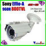 Varifocal 2.8-12mm Lens 60pcs IR Leds Outdoor Using CCTV Bullet Camera With Strong Bracket Effio-A 800TVL Vision Star thumbnail-1