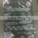 2015 New Design Merry Christmas Glitter Pvc Sticker, Custom Paper Sticker,home Decoration Pvc Sticker Paper thumbnail-3