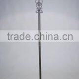 2015 Classical Torchieres in Black Metal Base and Glass Shade